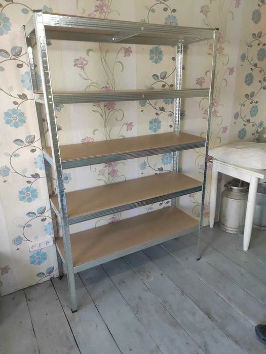 Стелаж для складу і виробництва — посилений, оцинкований, 4/5/6 полиць, під ваш розмір