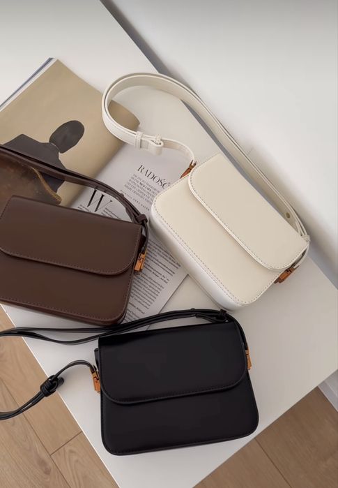 Нова!В білому кольорі!Сумка,сумочка через плече!