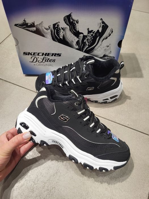 Кросівки зимові жіночі Skechers оригінал 66666125 BLK