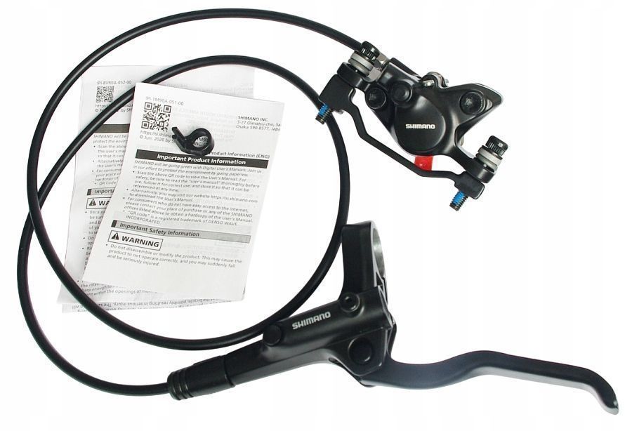 Hamulec hydrauliczny Shimano MT200 przedni adapter 180mm zestaw zalany