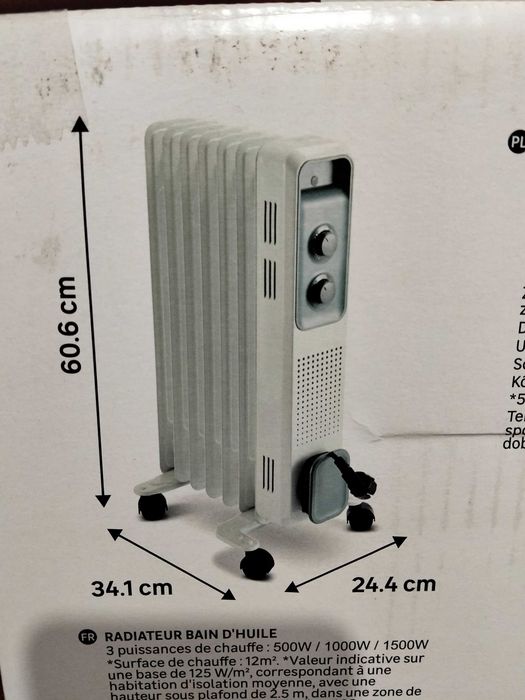 Radiador a oleo 3 potencias de aquecimento