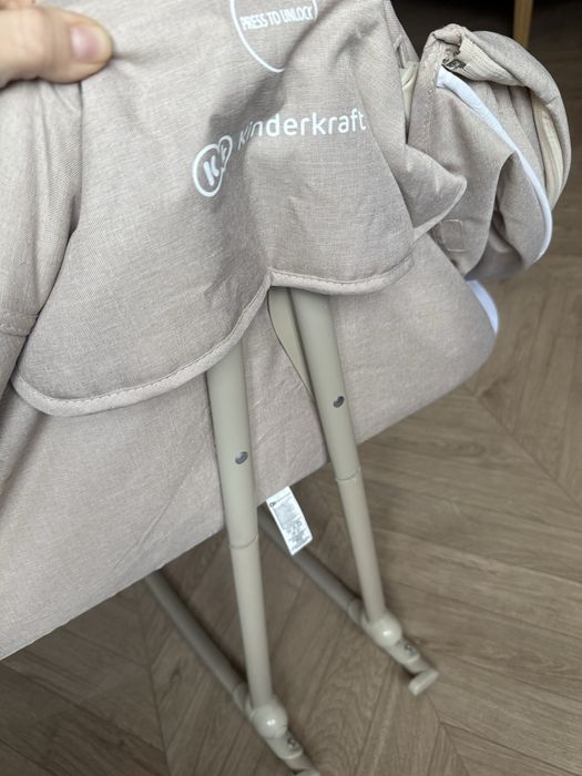 Kinderkraft kołyska łóżeczko bujaczek beżowa nowa niemowlę dziecko