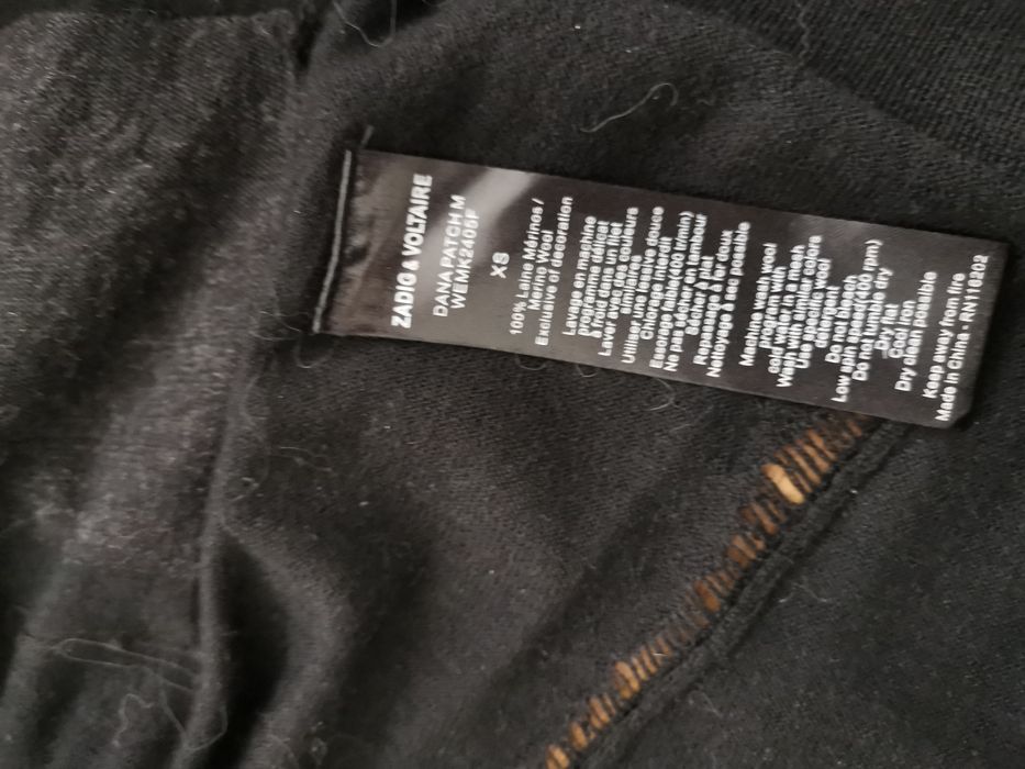 Zadig and Voltaire cudowny sweter wełna merynosa