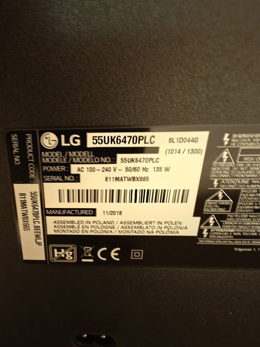 Telewizor LG 55uk6470plc