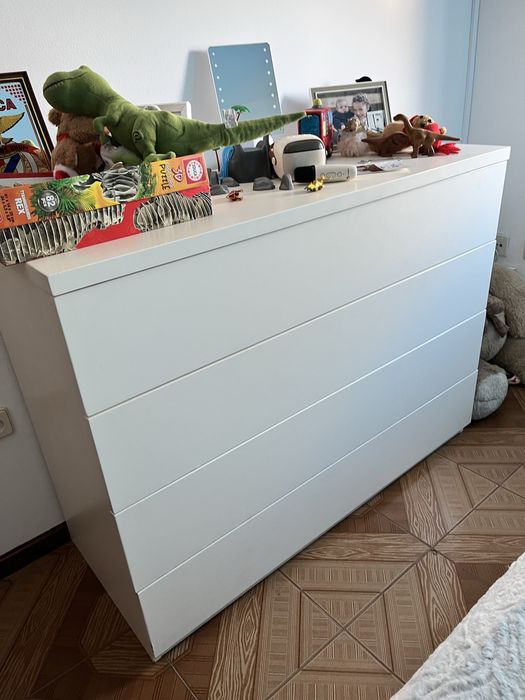 Quarto de casal lacado branco