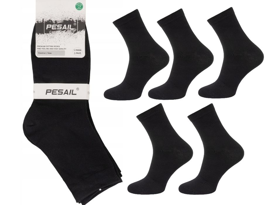 Skarpety męskie czarne 42-46