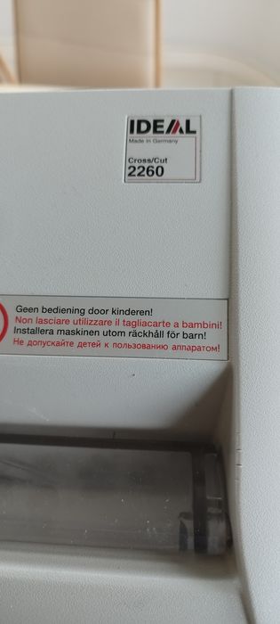 Niszczarka Ideal 2260