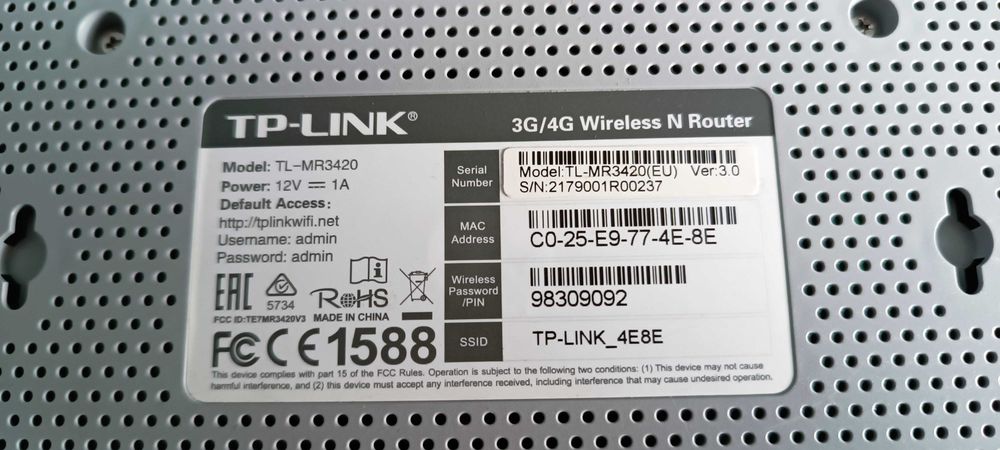 Router tp-link 3G/4G