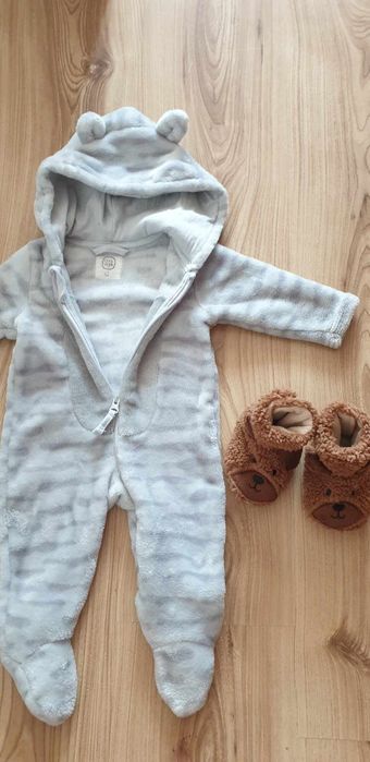 Kombinezon ocieplany roz.62 chłopiec Cool Club smyk + buciki papcie