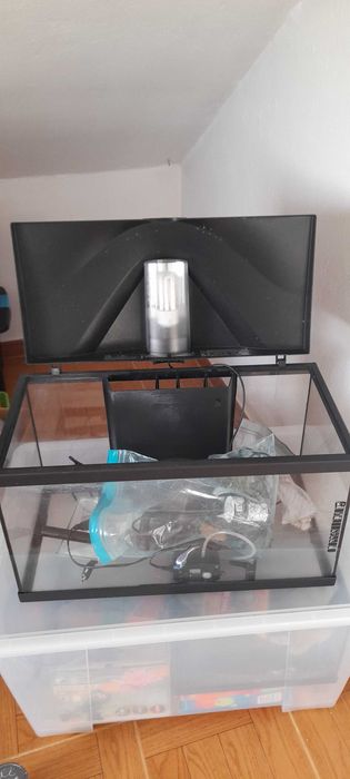 Aquario 50 lt com acessorios  em bom estado