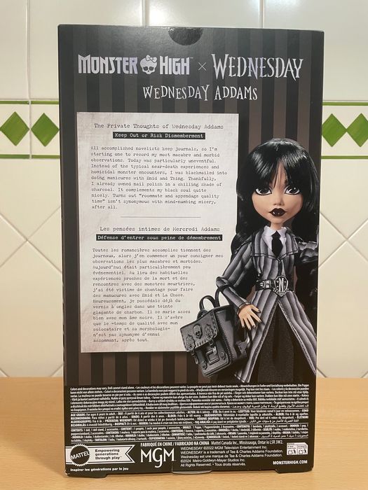 Boneca Monster High Wednesday Addams Netflix