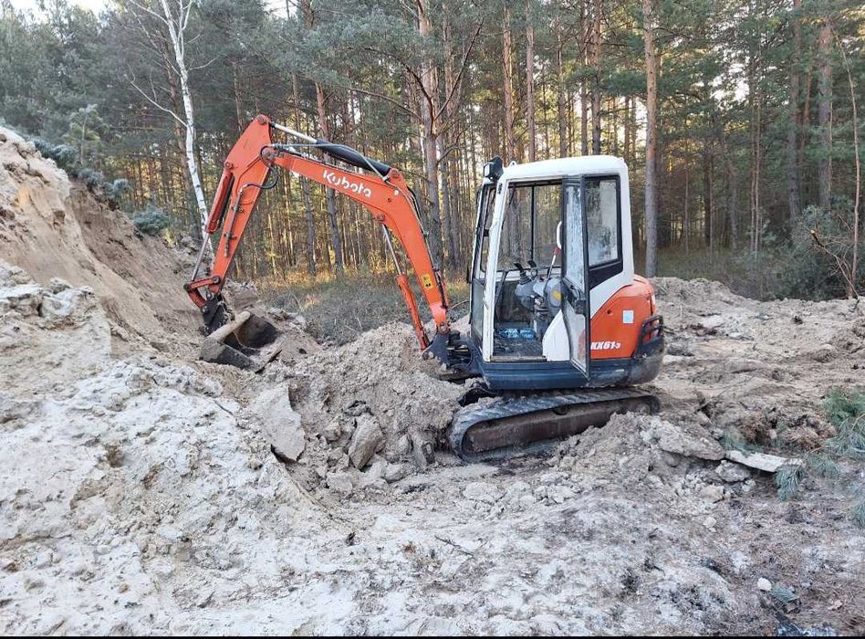 Usługi minikoparką koparką , wozidłem. Roboty Ziemne