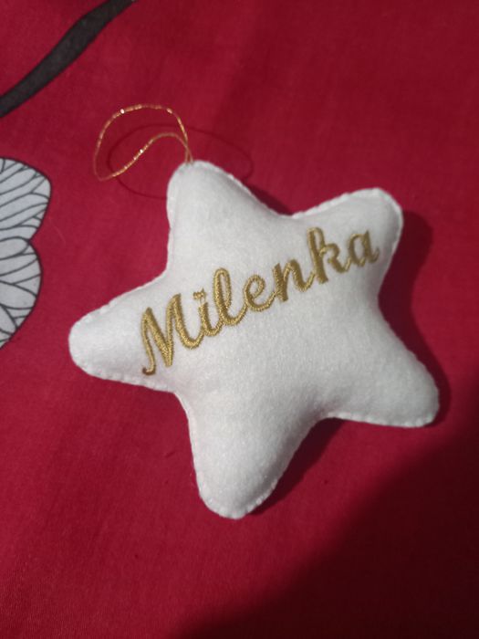 Zawieszka gwiazdka personalizacja, z imieniem