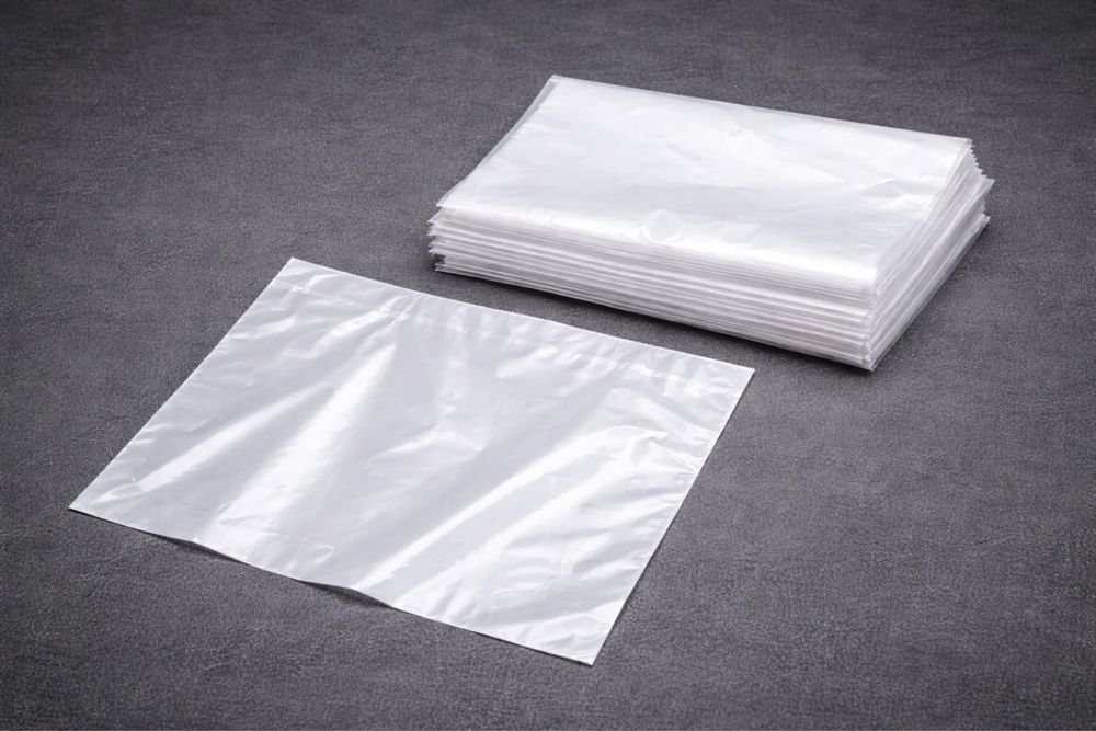 Пакет-мішок (банан), колір поліетилену білий з первинної сировини.