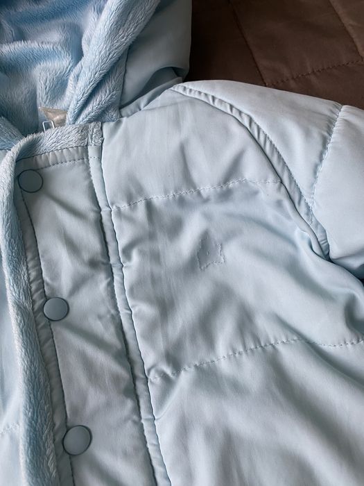 Демісезонний комбінезон блакитного кольору 74-80 розмір