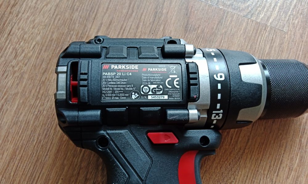Wiertarko wkrętarka Parkside Performance PABSP 20 Li C4
