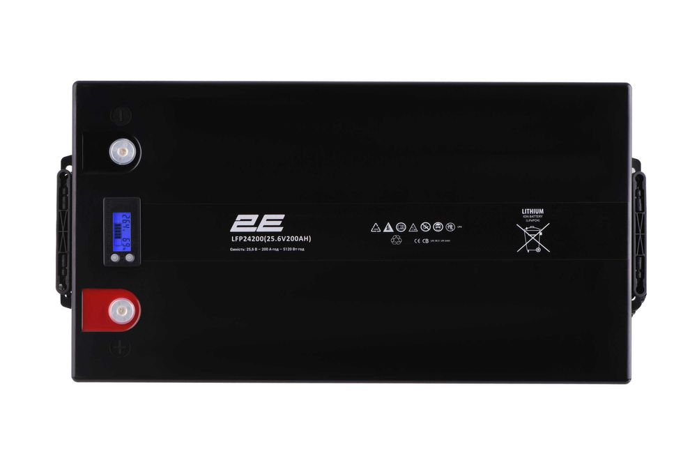 Акумулятор батарея 2E LFP24200 24V/200Ah LiFePo4 LCD 8S 5кВт