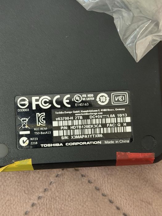 зовнішній жорсткий диск Toshiba Canvio Basics на 2тб,1тб USB 3.0,