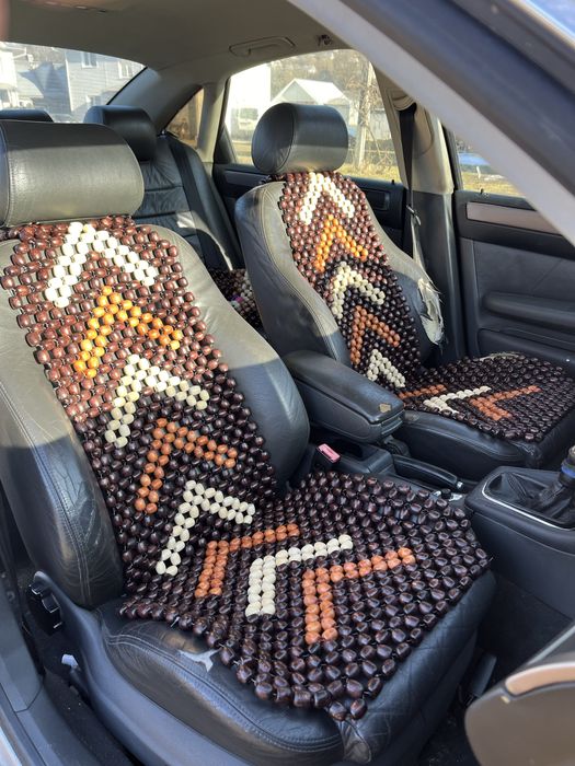 Деревяні накидки-масажери в авто | Деревянные накидки массажеры в авто