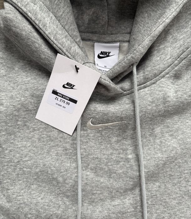 Nowa oryginalna szara bluza nike