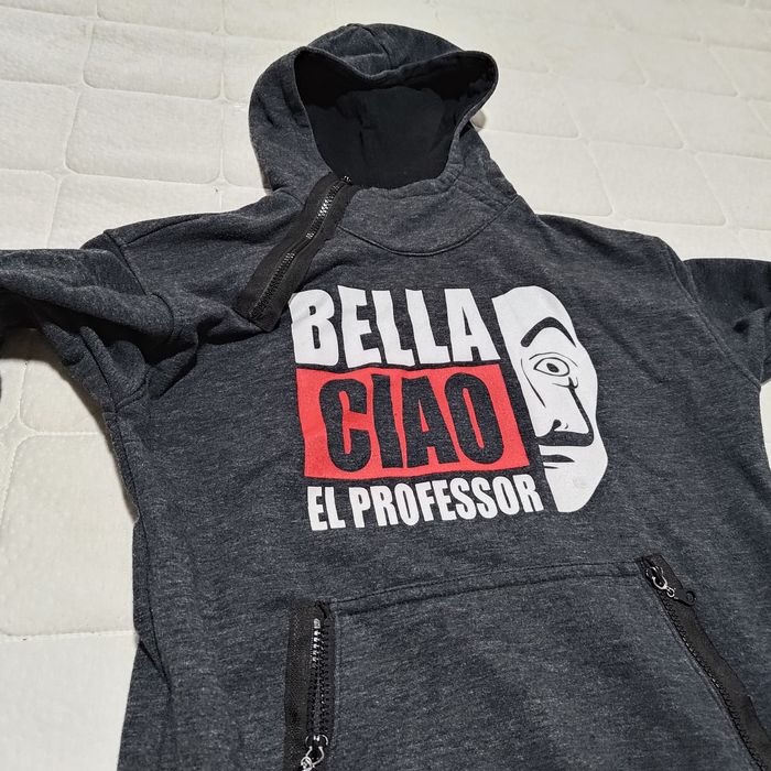 Bluza z kapturem dom z papieru 164 s unisex