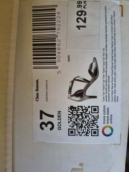 Szpilki buty rozm. 37 złote, piękne ! Jak nowe