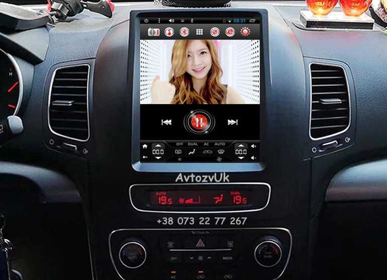 Магнитола SORENTO Kia MOHAVE GPS USB КИА Соренто Tesla CarPlay Android