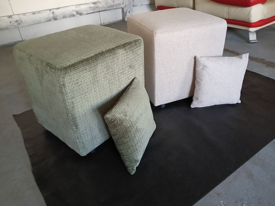 Pufa tapicerowana z poduszką w kpl na zamówienie!