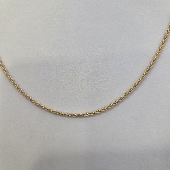 Złoty łańcuszek 585 splot lisi ogon długość. 45cm