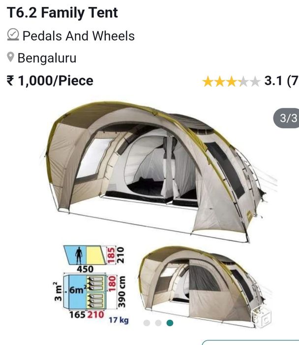 Vendo tenda de campismo t6.2