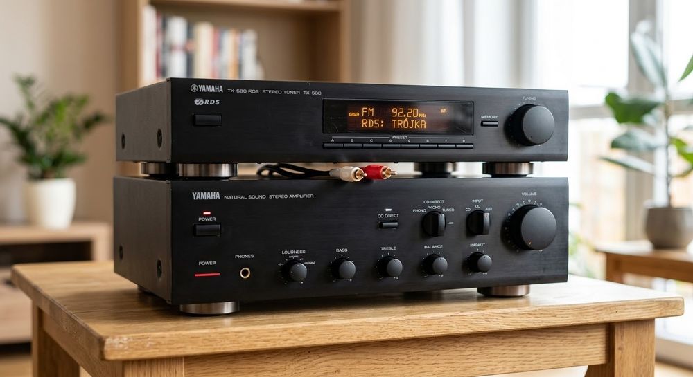 Wzmacniacz YAMAHA AX-380 + Tuner YAMAHA TX-580 RDS (Hi-Fi)