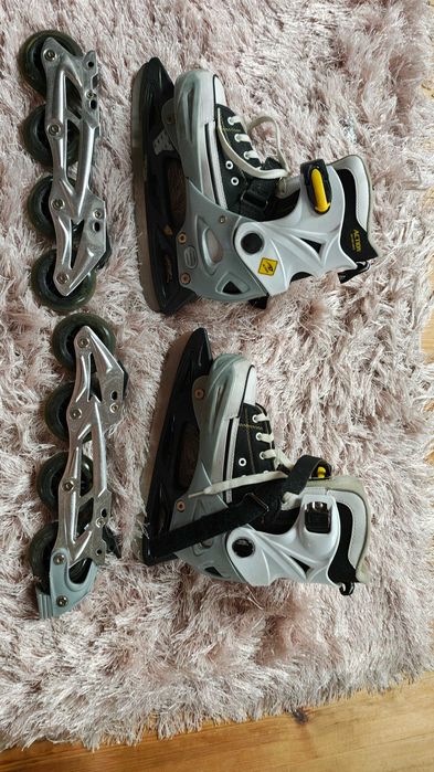 Action łyżworolki i łyżwy 2w1 jak trampki regulowane rozmiar 40-43