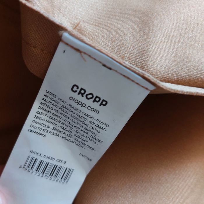 Płaszcz zamszowy Cropp rozm.S