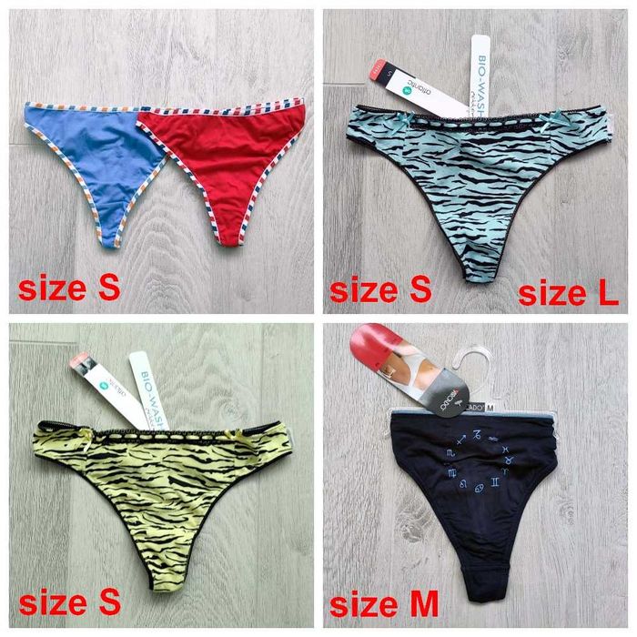 Набори 2 шт. жіночої білизни Atlantic трусики стрінги. Польша