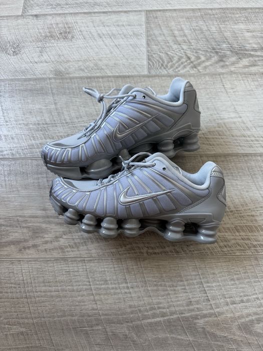 ОРИГІНАЛ Nike shox TL  pule platinum/metalic silver чоловічі кросівки найк шокс тн tn dn r2 95 90