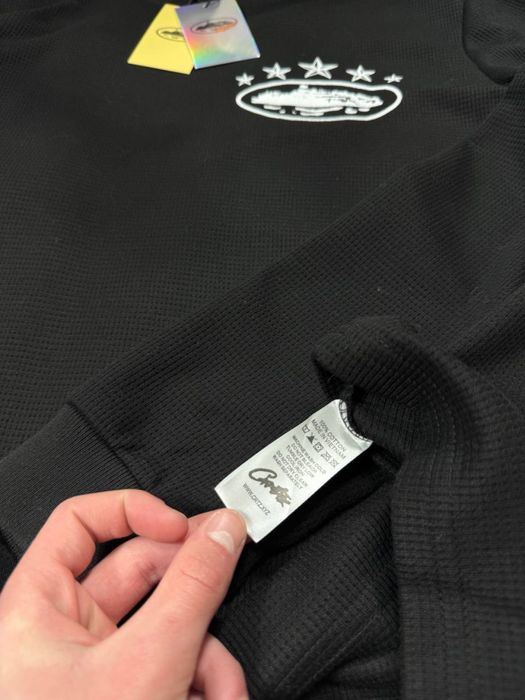 Лонгслів Corteiz чоловічий Лонг Кортез вафельний Corteiz Кофта