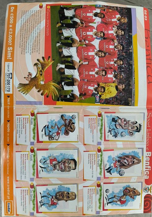 Caderneta  Futebol Cromos