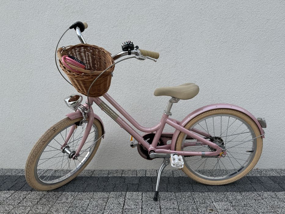 Rower Molly Creme 20 cali różowy + koszyk