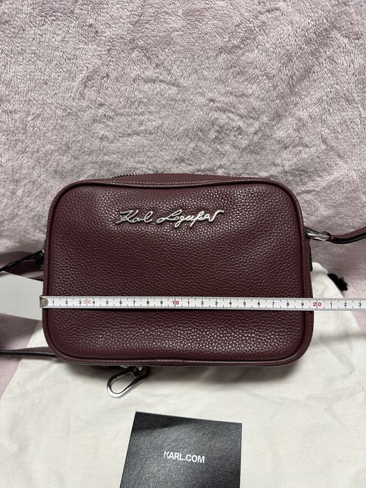 Шкіряна кросбоді Karl Lagerfeld