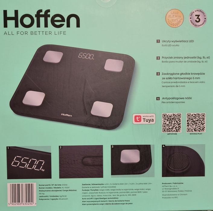 Waga łazienkowa Smart Bluetooth