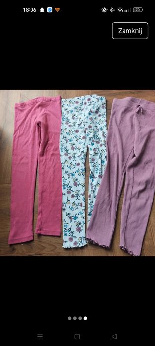 H&M ubranka dla dziewczynki 122/128