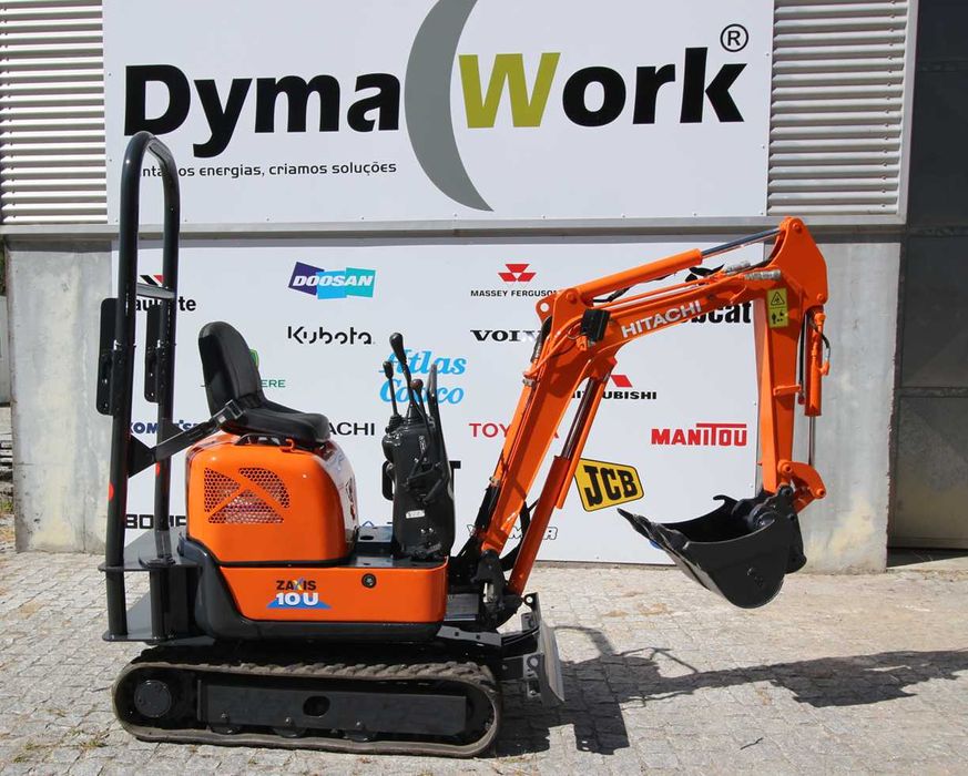 Mini giratória  Hitachi ZX 10U  como nova