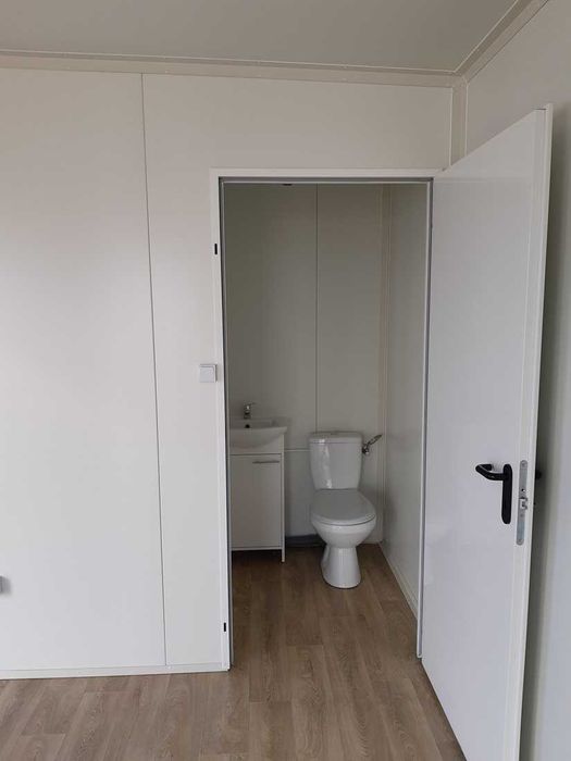 Kontener socjalny dla pracowników z WC i aneksem, szatnia NOWY