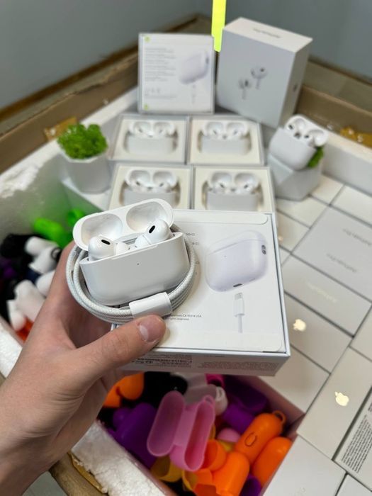 ‼️+ПОДАРУНОК‼️ Навушники Airpods Pro 2 Premium топ звук якість нова пошта олх доставка