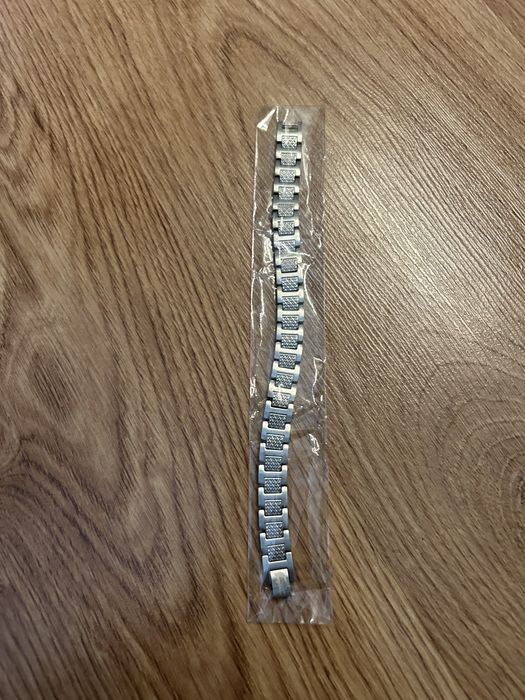 Nowa srebrna bransoletka Lacoste