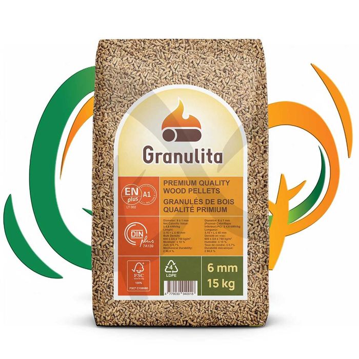 Pellet drzewny Granulita – 6mm ENplus A1, DINplus Paleko Bydgoszcz