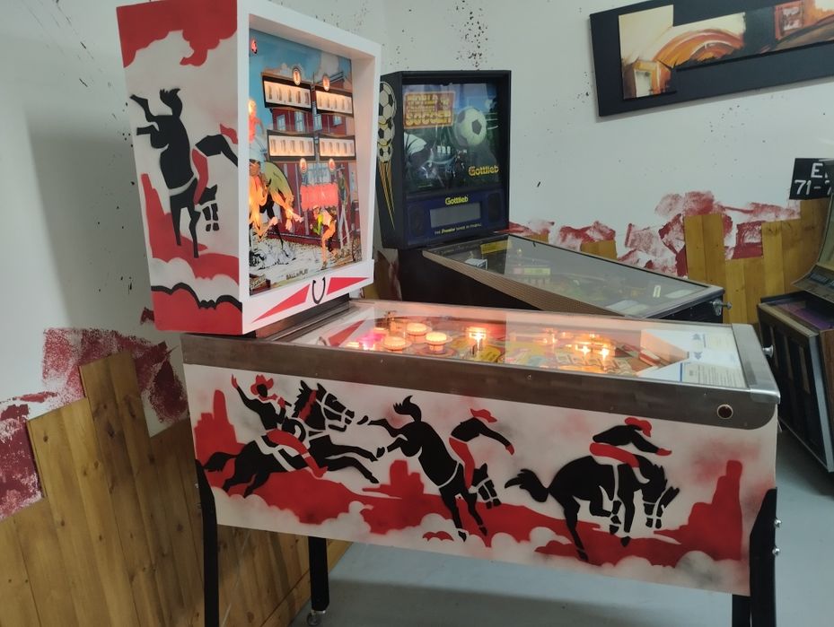 Pinball máquina de flipper o Bronco