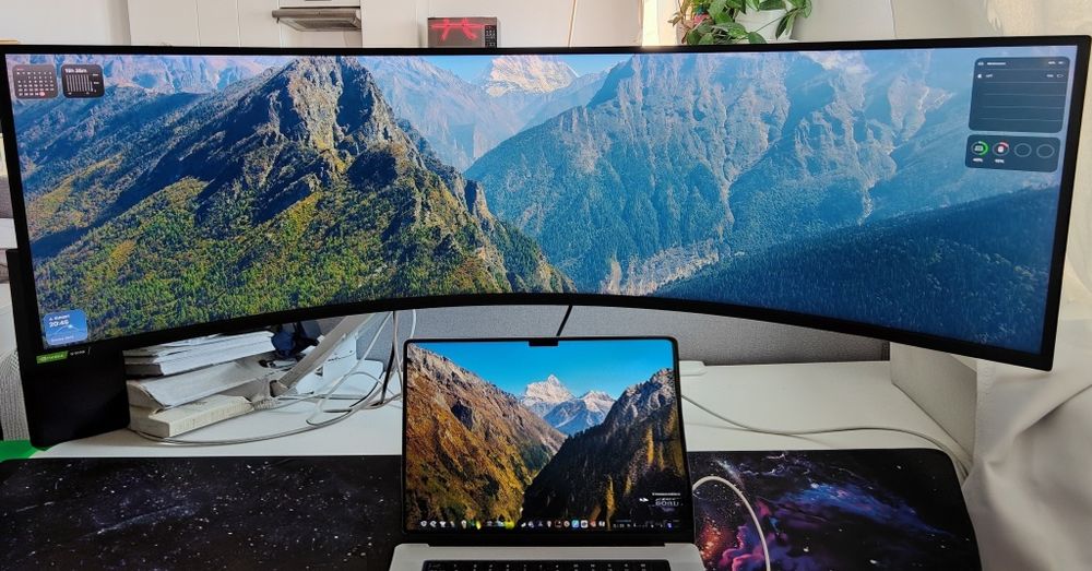 Samsung Odyssey G9 49 cali 240 Hz LC49G95TSSRXEn +Ergotron HX Desk