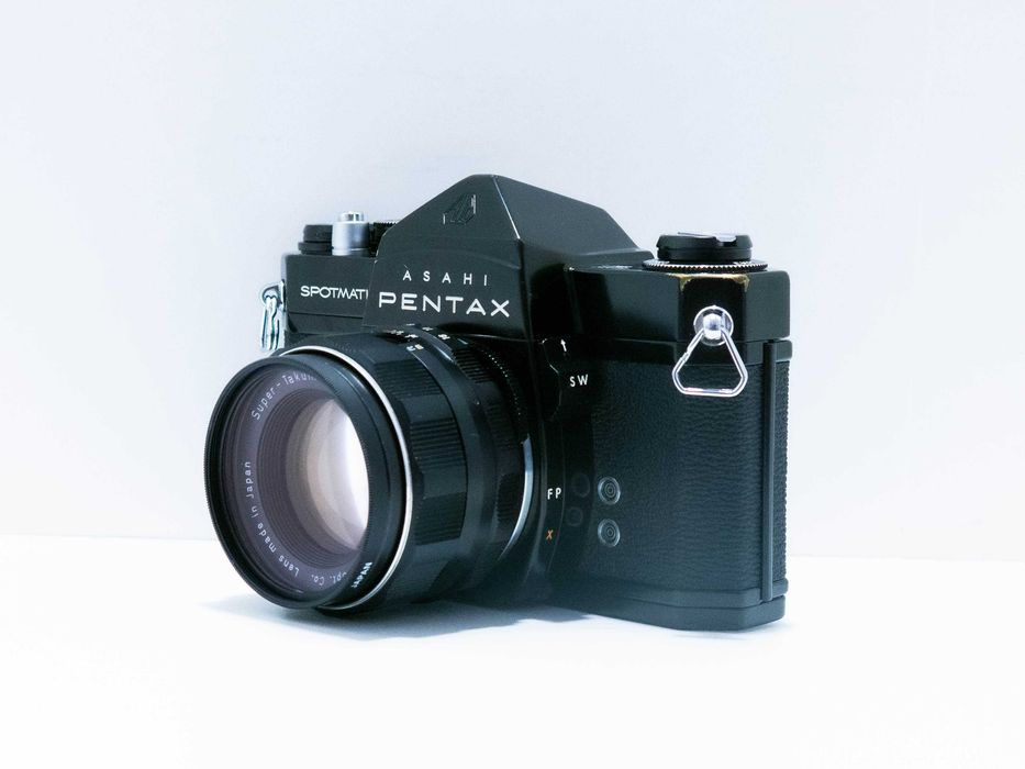Câmara Analógica Pentax Spotmatic SP Black + Extras