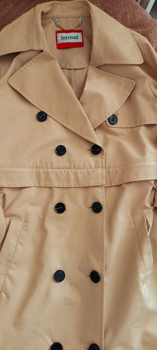 Плащ, тренч бежевий, новий жіночий 36